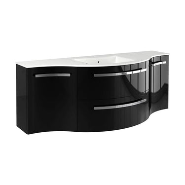 Latoscana Edmo Ambra AM57 Bathroom Vanity Latoscana BLACK-NERO 162